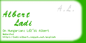 albert ladi business card